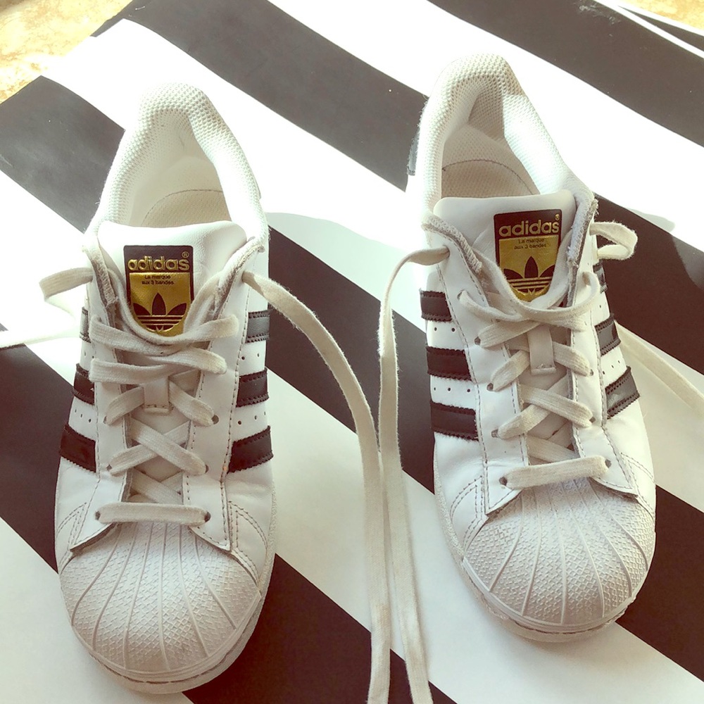 Adidas shell toe shoes